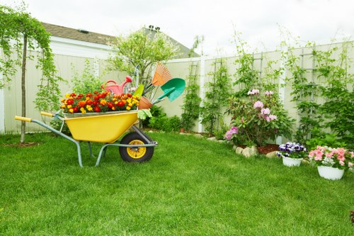 Completed landscaping project in Bayswater with balanced design